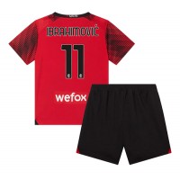 AC Milan Zlatan Ibrahimovic #11 Fußballbekleidung Heimtrikot Kinder 2023-24 Kurzarm (+ kurze hosen)